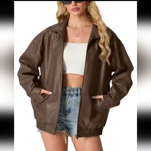 Women's Brown Leather Jacket